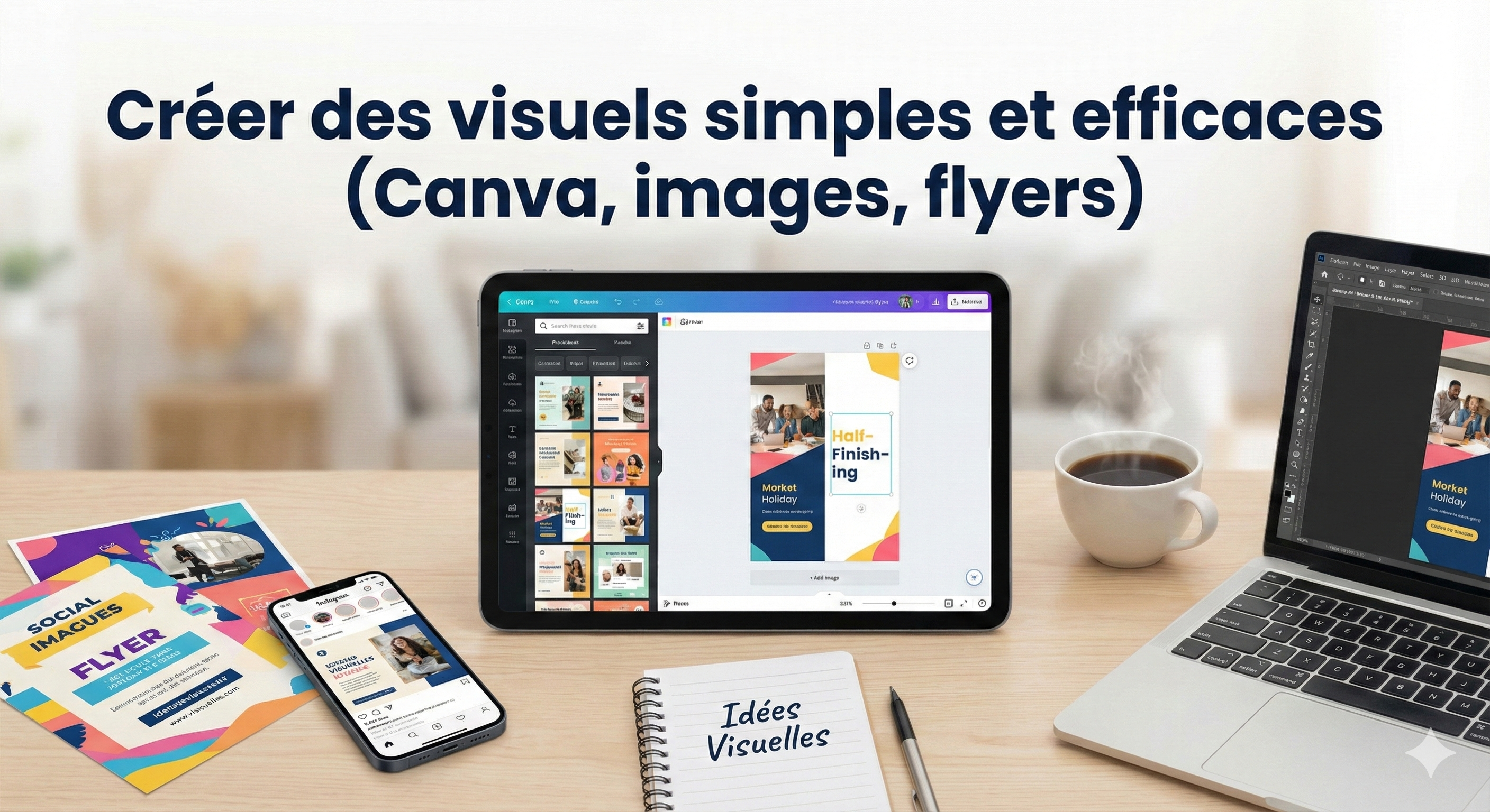 Créer des visuels simples et efficaces