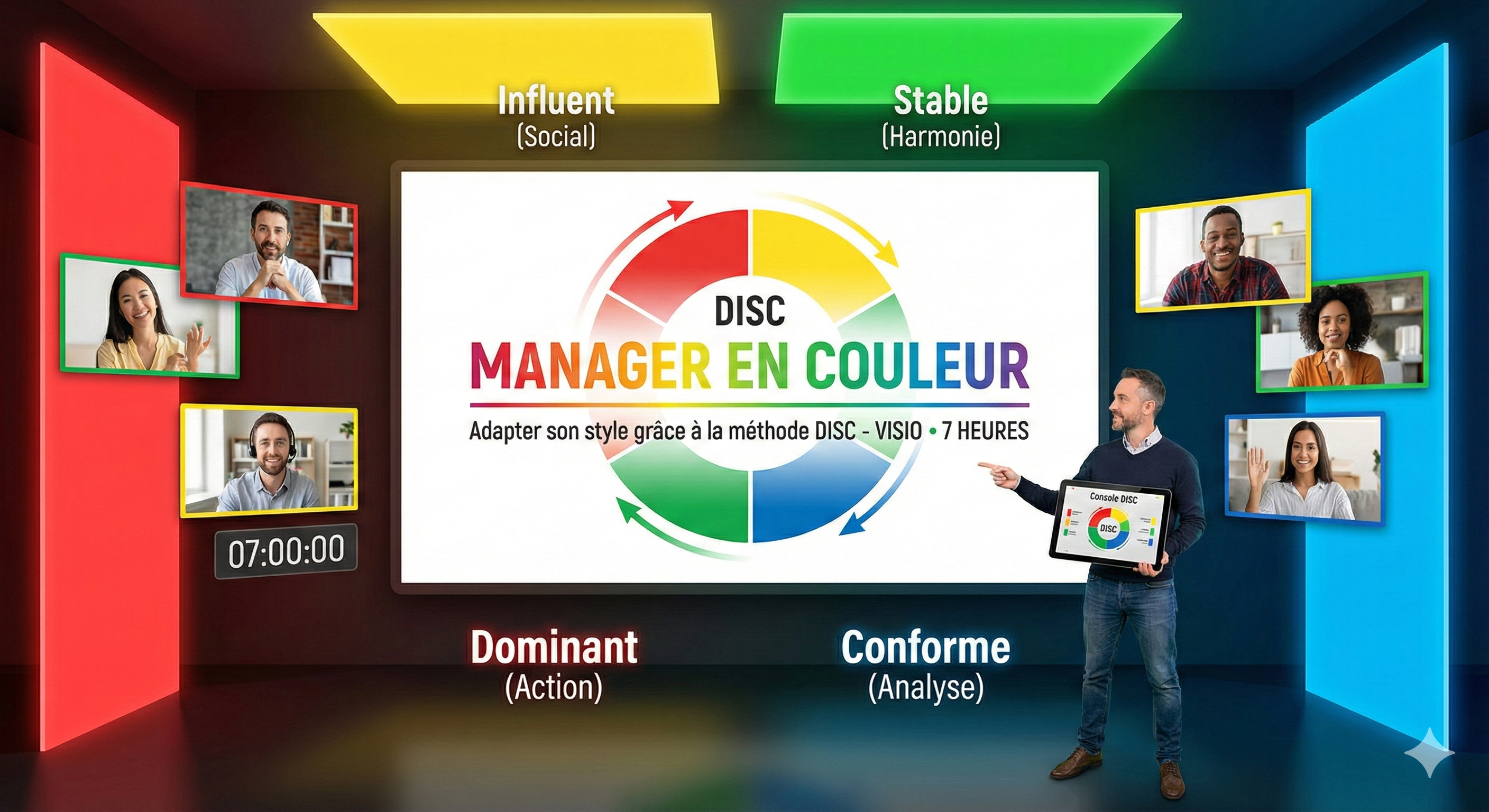 Formation DISC : Manager en Couleur – Adaptez votre Communication et Boostez votre Équipe (7h)