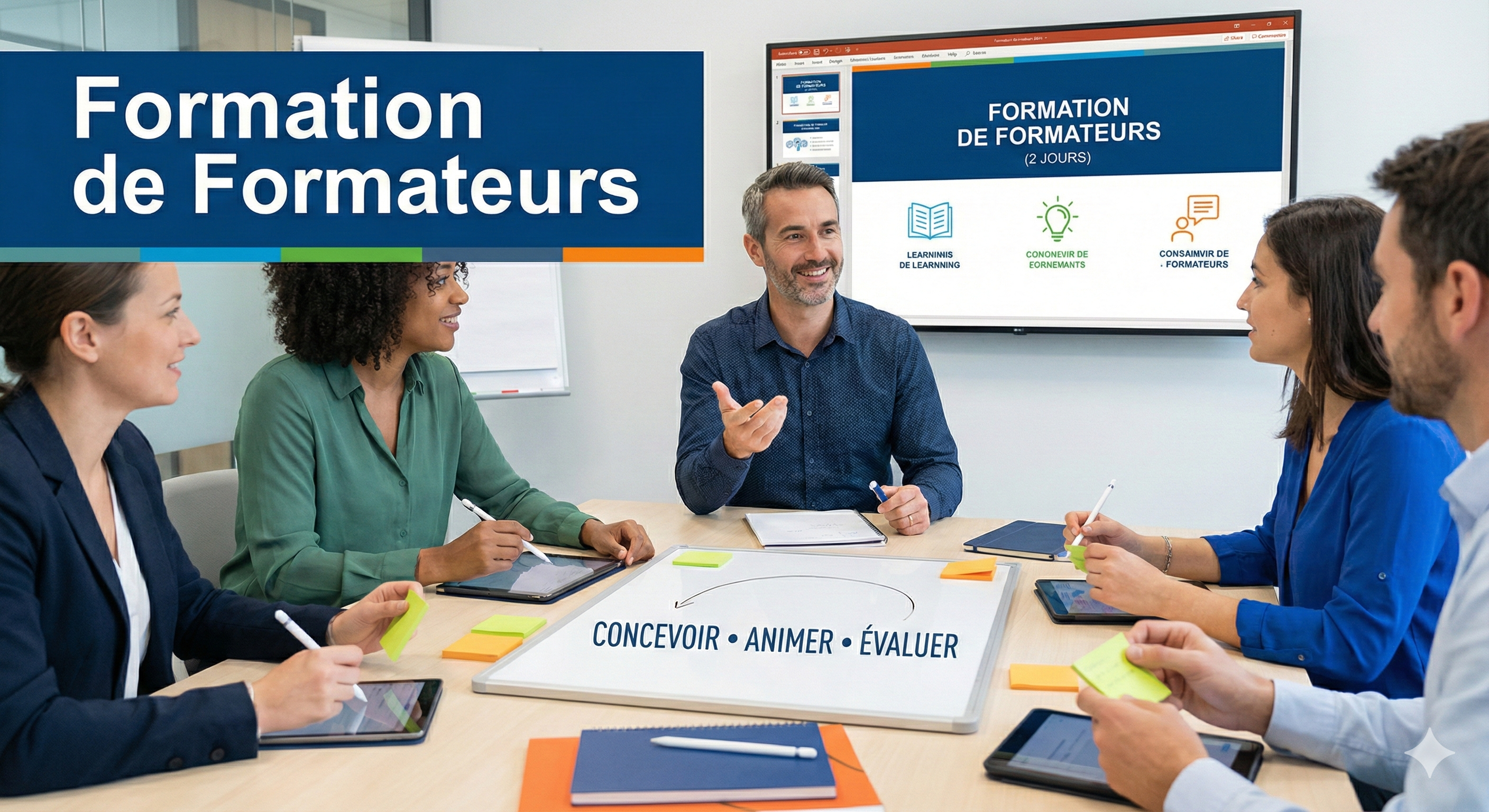 Formation de Formateurs : Concevoir, Animer et Évaluer vos Formations (2 Jours)